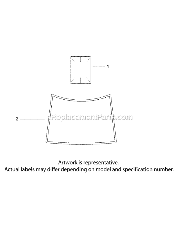 Kohler Sv590-3220 Decals & Accessories Diagram and Parts List for LTX1040 (13AX90AS056, 13WX90AS009, 13WX90AS010, 13WX90) (2014) Cub Cadet Lawn Tractor